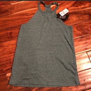 High neck soft cotton tank